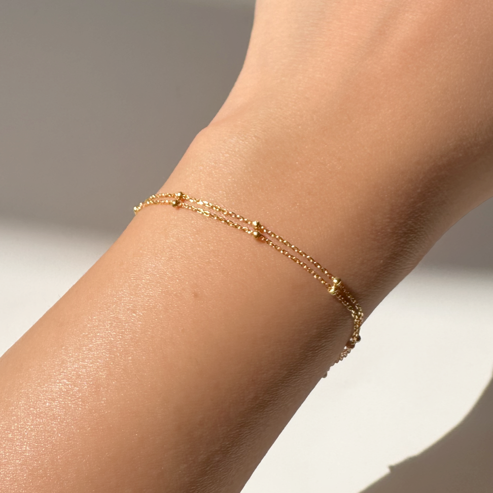 Double Chain Constellation Bracelet | Aquae Jewels